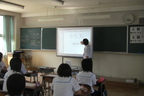 電子黒板による模擬授業