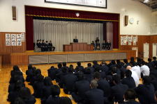 平成24年度前期生徒会役員選挙立会演説・投票