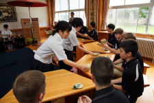 日米親善レスリング志賀大会歓迎茶会