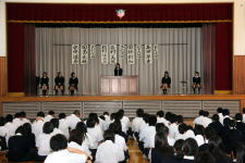 後期生徒会立会演説・投票