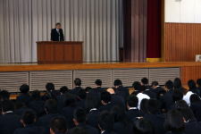 後期始業式 学校長挨拶
